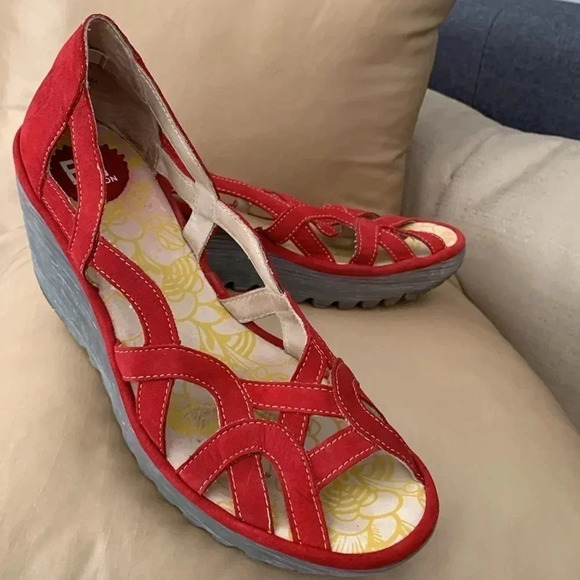 FLY London leather wedge 41 - Picture 9 of 10